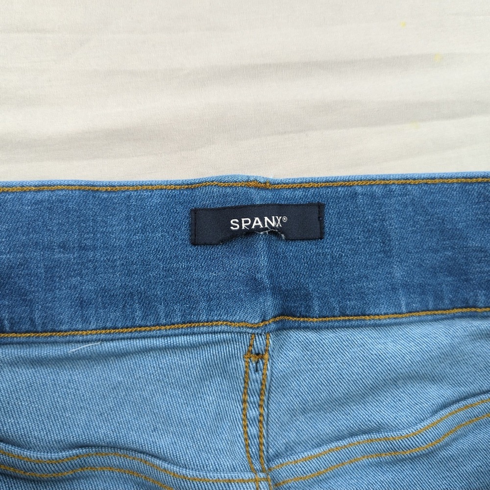 SPANX Wide Leg Crop Pants in Blue - Picture 7 of 12